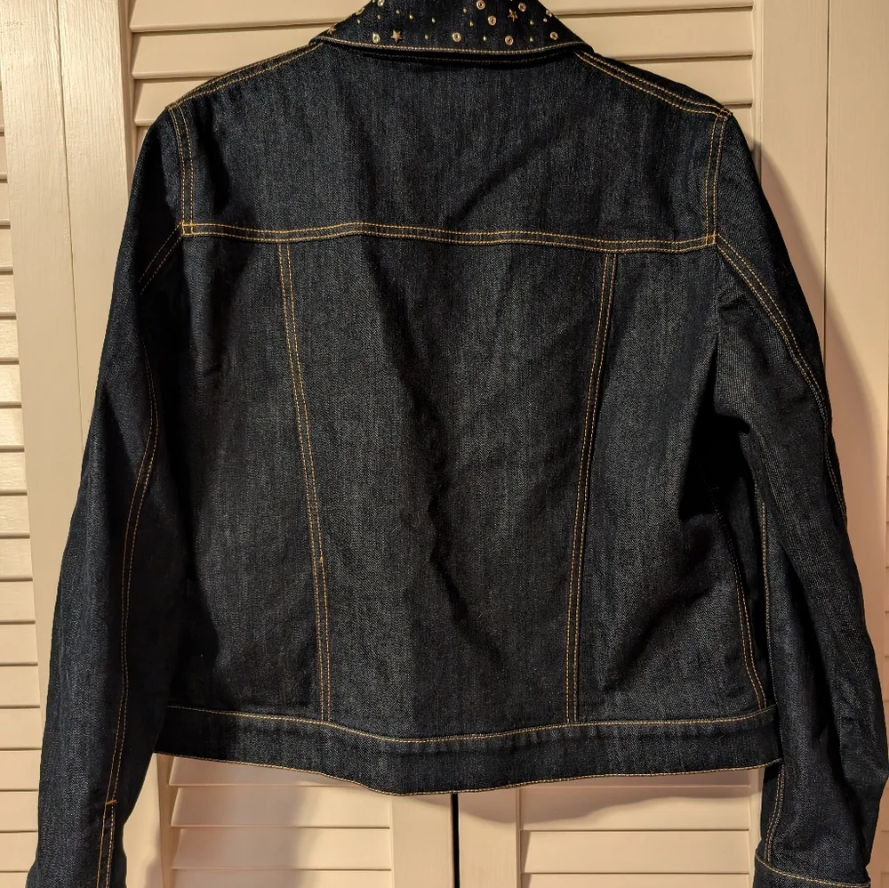 Moschino Denim Moon and Stars Jacket size US 12 - Picture 7 of 9